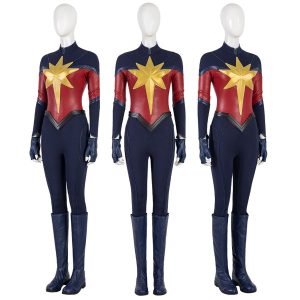 2023 The Marvels Carol Danvers Cosplay Costumes Leather Suits