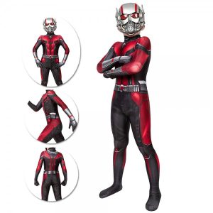Kids Antman Cosplay Suit Ant-man Spandex Printed Cosplay Zentai